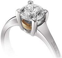 Ringe Salvini Dame Battito in Gold Diamante 0.70 Ct 81095585 - 81095585